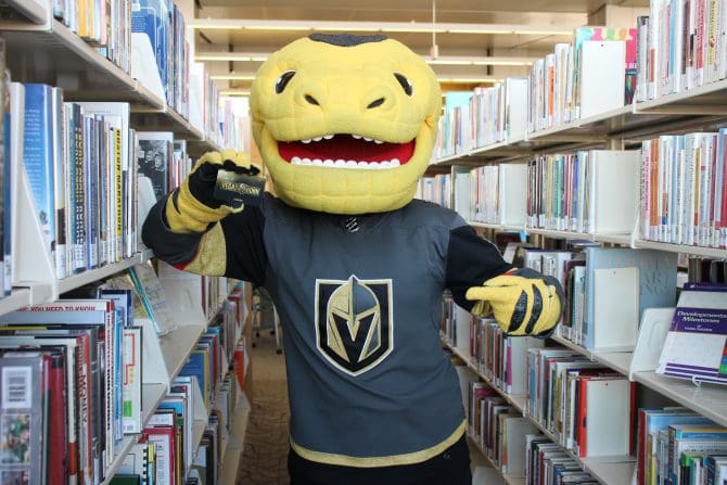 Who is the Vegas Golden Knights mascot? What is his name?