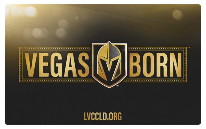 Introducing the Official Vegas Golden Knights Library Card!