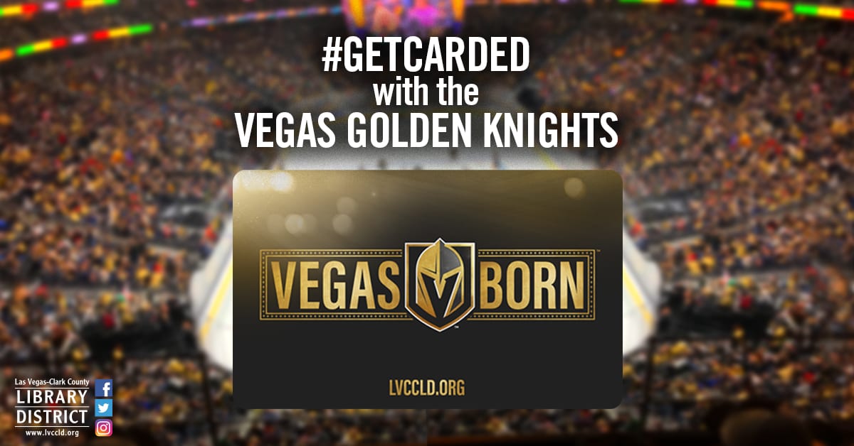 Introducing the Official Vegas Golden Knights Library Card!