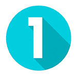 Colorful,Flat,Number,Icons,Long,Shadow,From,Zero,To,Nine